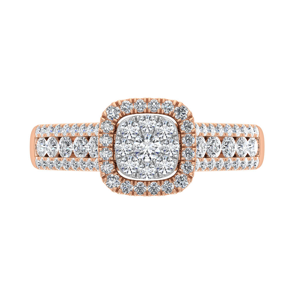 Diamond 7/8 Ct.Tw. Fashion Ring in 14K Rose Gold