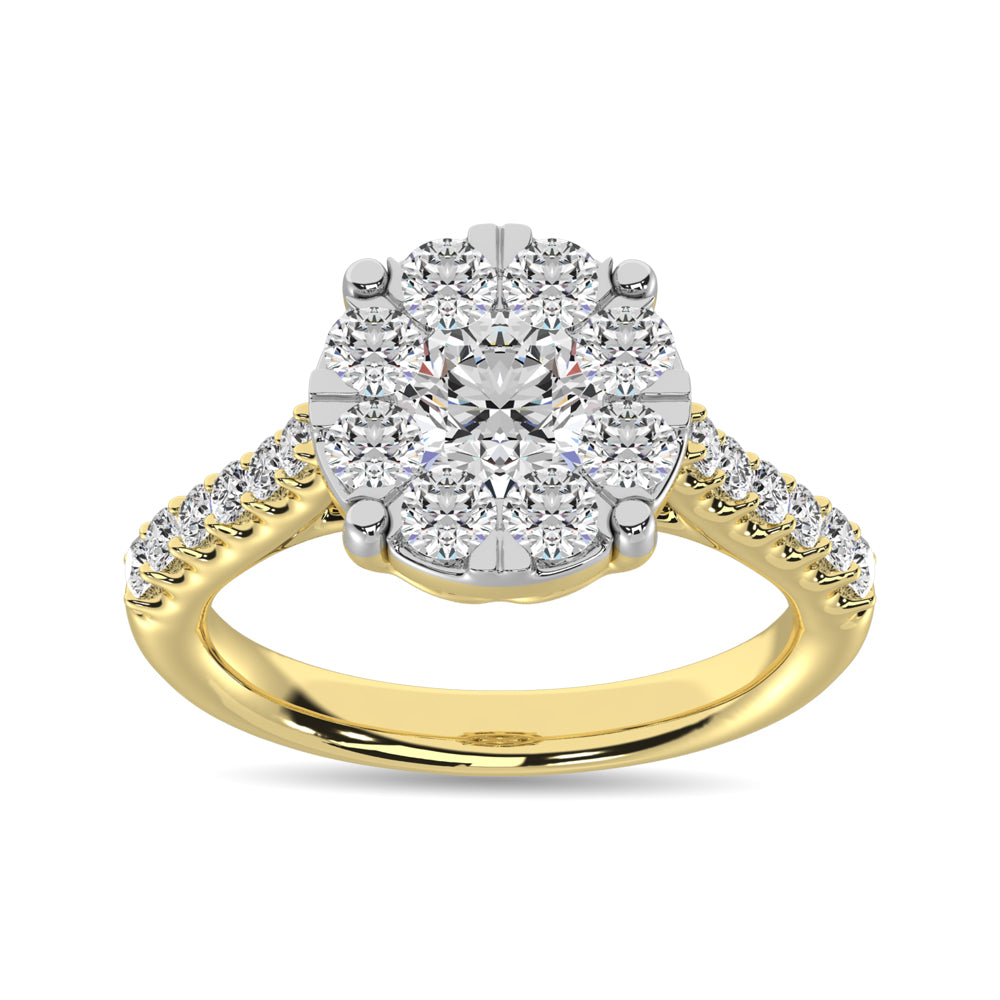 Diamond 1 Ct.Tw. Engagement Ring in 14K Yellow Gold