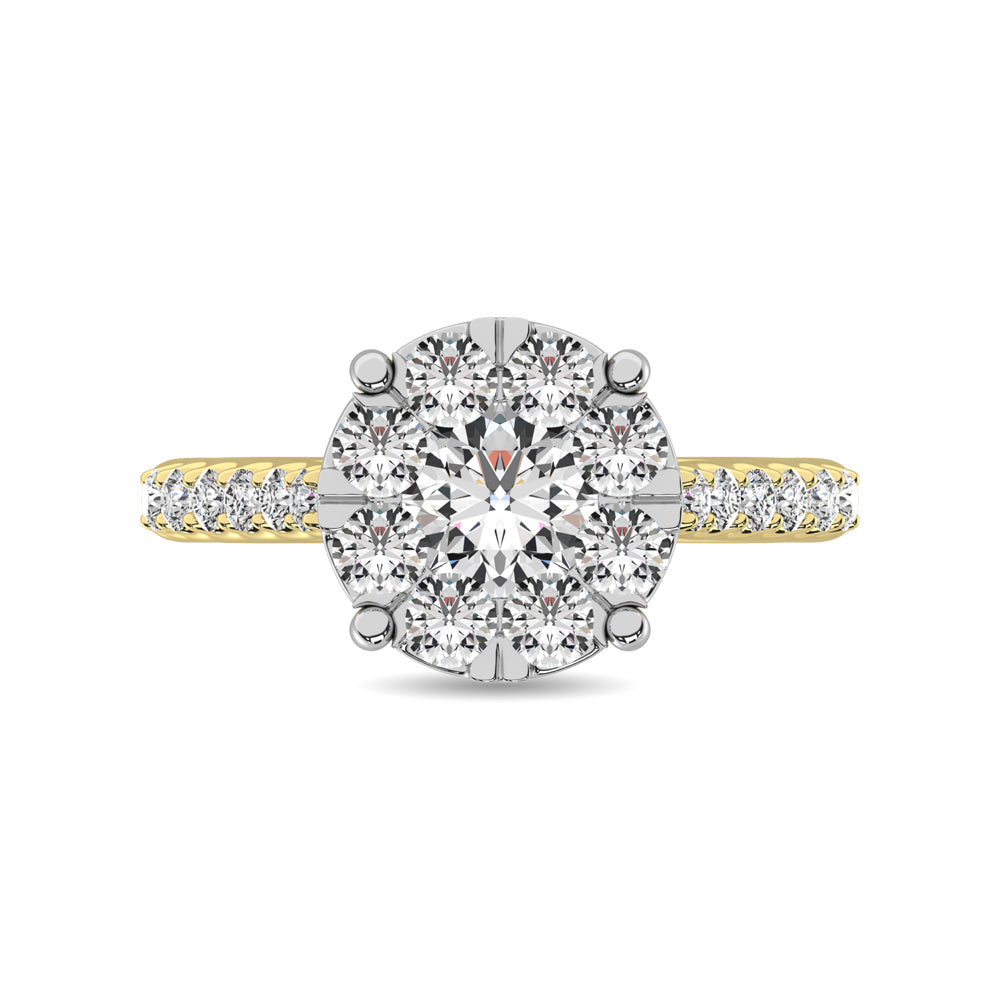 Diamond 1 Ct.Tw. Engagement Ring in 14K Yellow Gold