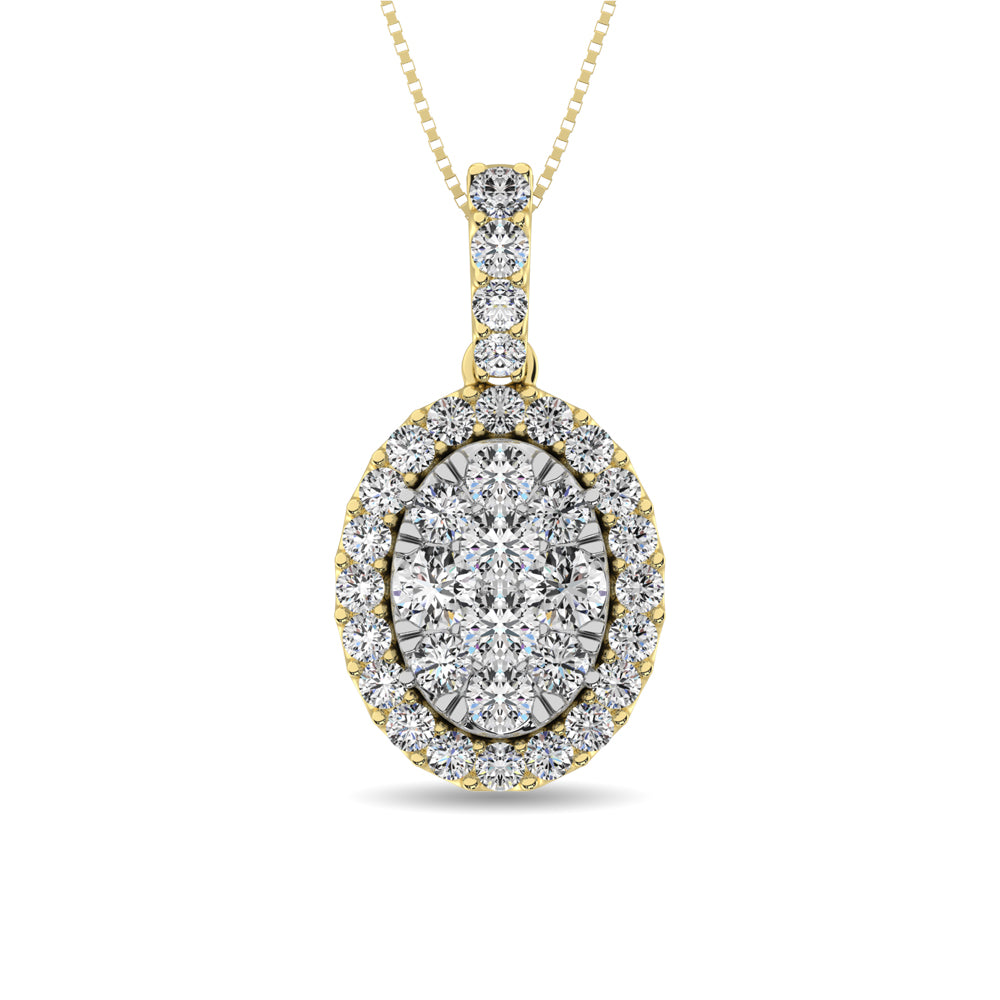 Diamond 5/8 Ct.Tw. Fashion Pendant in 14K Yellow Gold