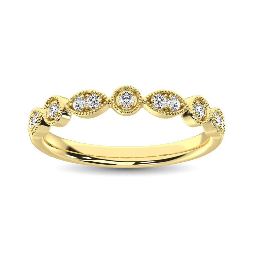 Diamond Stackable Band 1/10 ct tw in 10K Yellow Gold