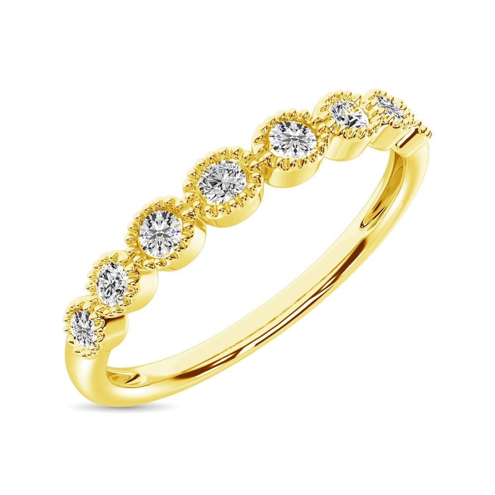 Diamond 1/6 Ct.Tw. Stack Band in 14K Yellow Gold