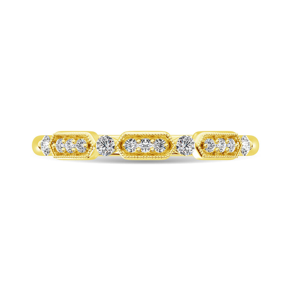 Diamond 1/6 Ct.Tw. Stack Band in 14K Yellow Gold