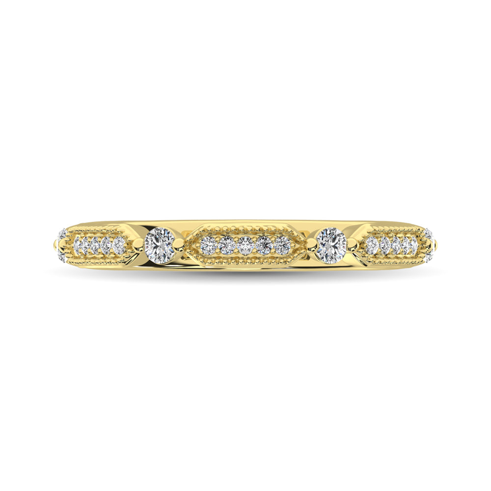 Diamond 1/5 Ct.Tw. Stack Band in 14K Yellow Gold