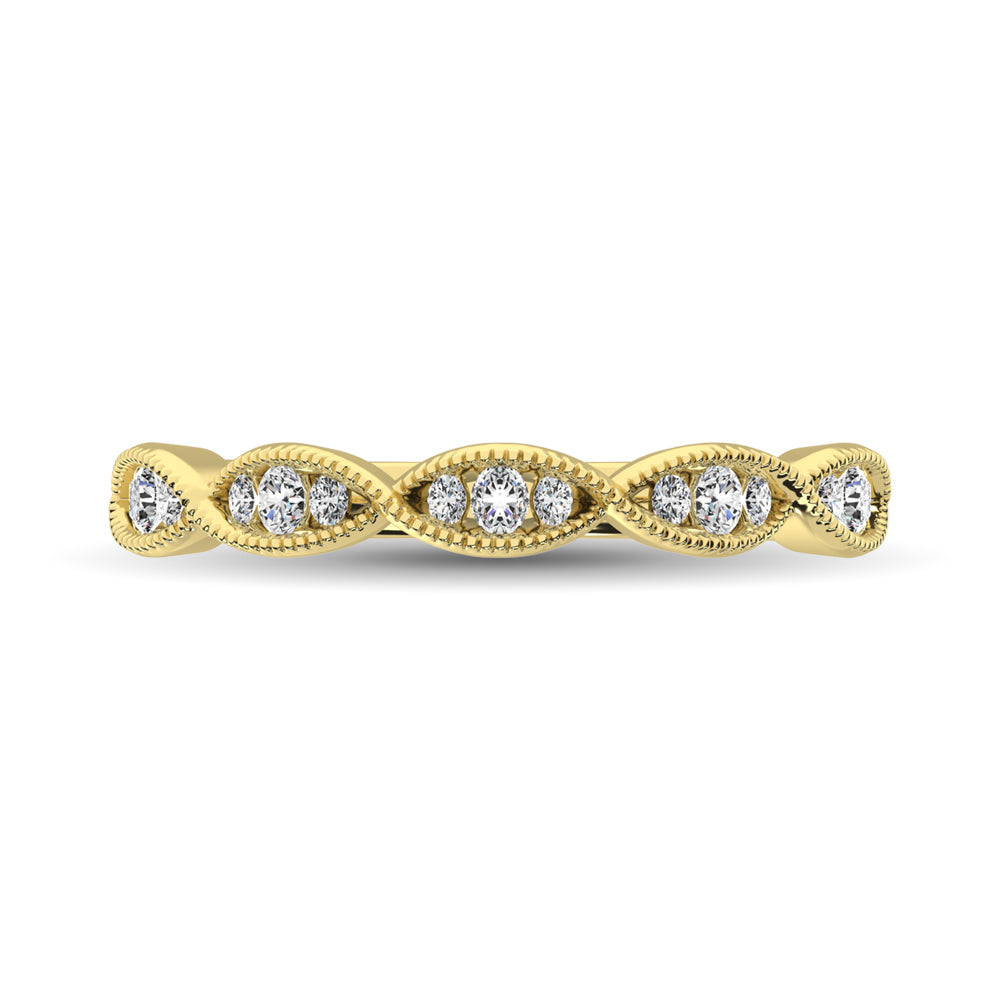 Diamond 1/5 Ct.Tw. Stack Band in 14K Yellow Gold