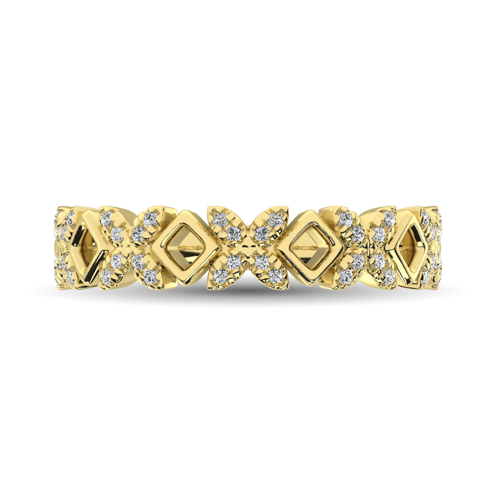 Diamond 1/5 Ct.Tw. Stack Band in 14K Yellow Gold