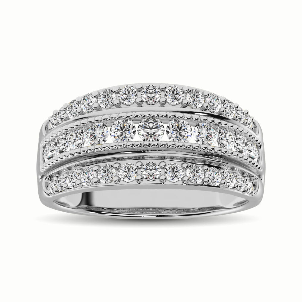 14K White Gold 1 Ct.Tw. Diamond Fashion Ring