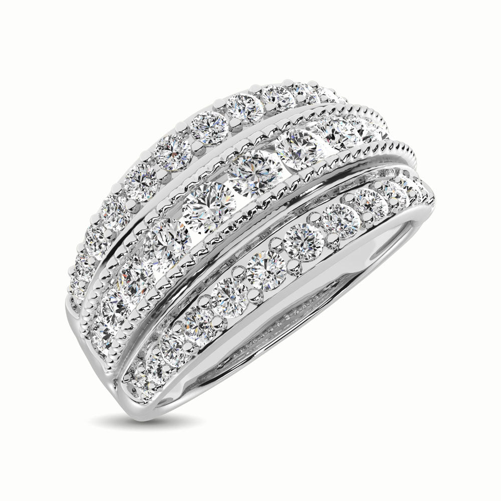 14K White Gold 1 Ct.Tw. Diamond Fashion Ring