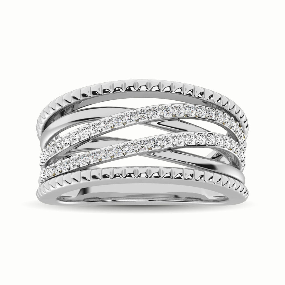 14K White Gold 1/3 Ct.Tw. Diamond Fashion Ring