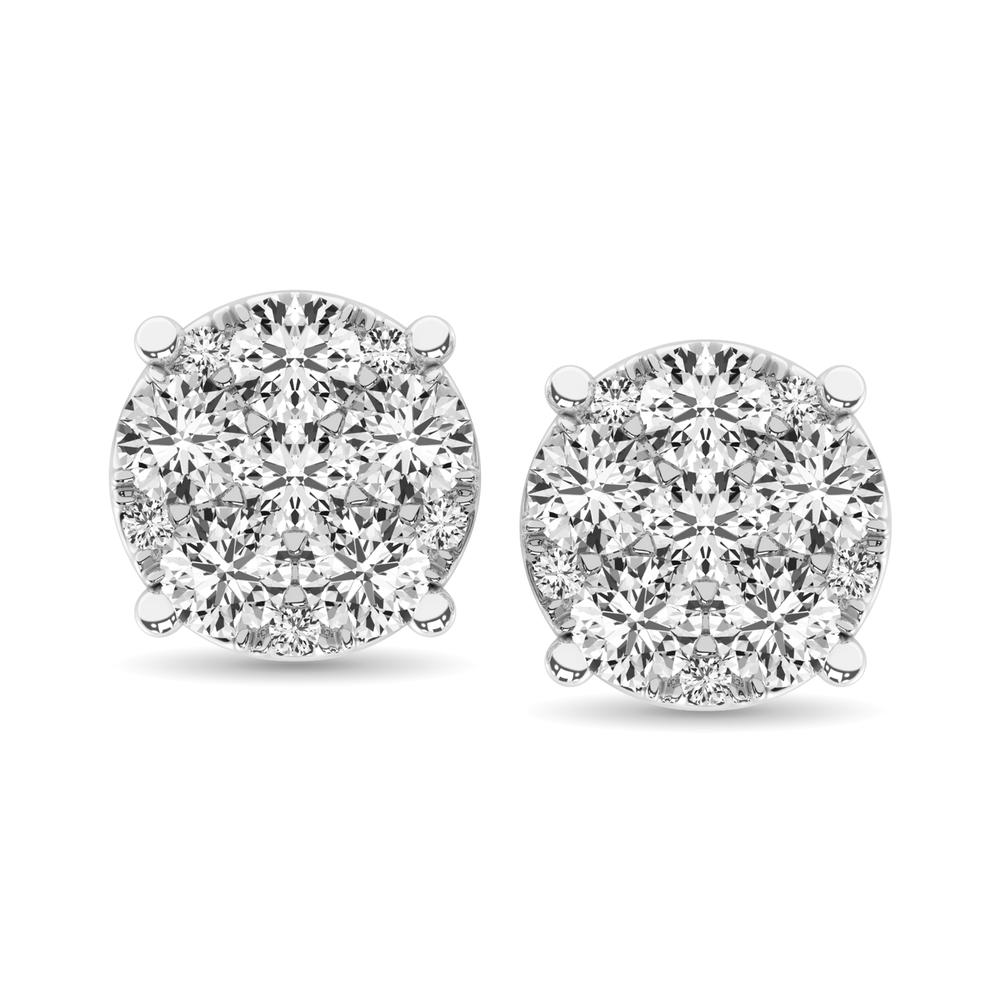 Diamond 1/4 Ct.Tw. Fashion Earrings in 10K White Gold