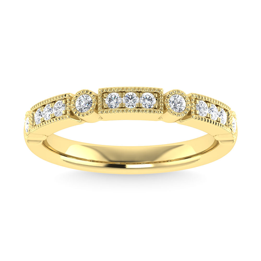 Diamond 1/4 Ct.Tw. Stack Band in 14K Yellow Gold