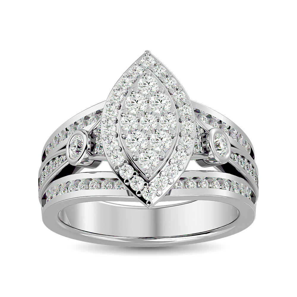 Diamond Engagement Ring 1 ct tw in 10K White Gold