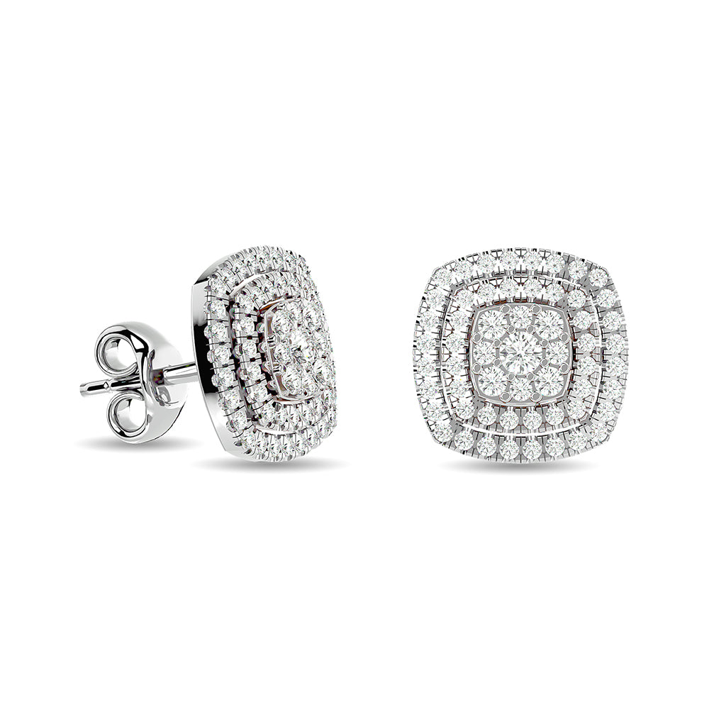 Diamond 5/8 ct tw Fashion Earrings in 10K White Gold