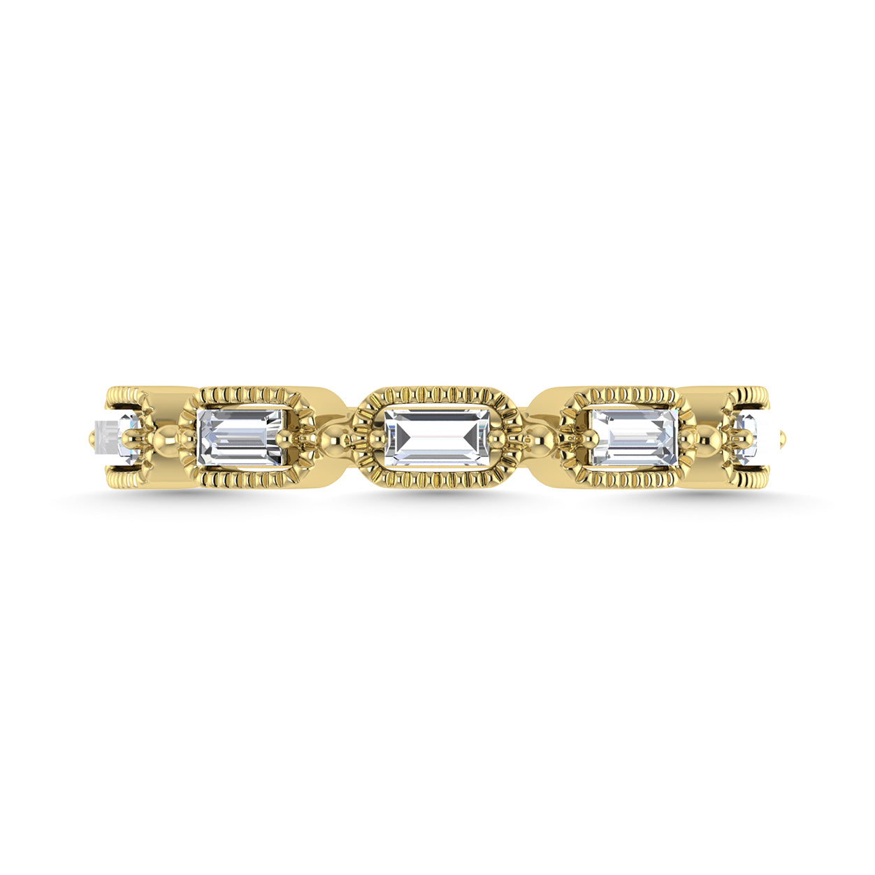 Diamond 1/4 Ct.Tw. Baguette Cut Anniversary Band in 14K Yellow Gold