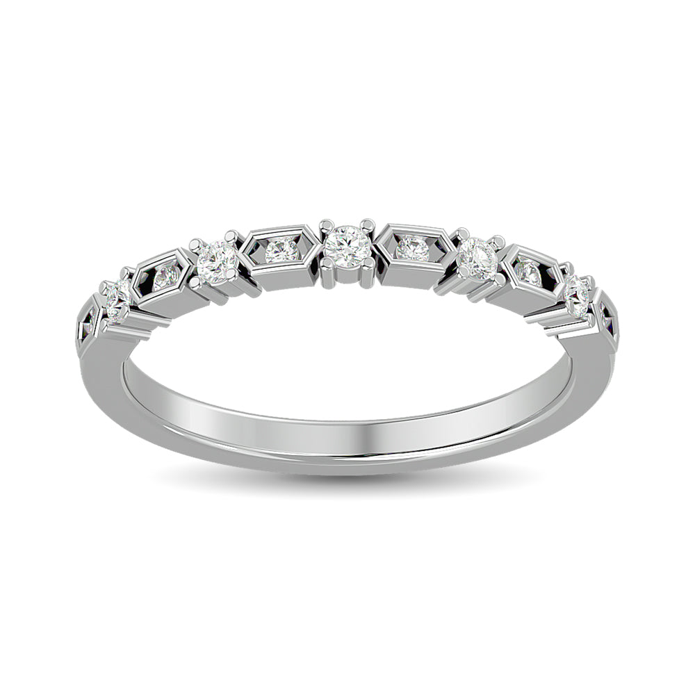 Diamond Stackable Band 1/6 ct tw in 14K White Gold