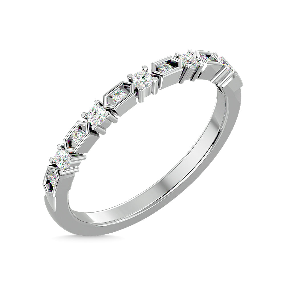 Diamond Stackable Band 1/6 ct tw in 14K White Gold