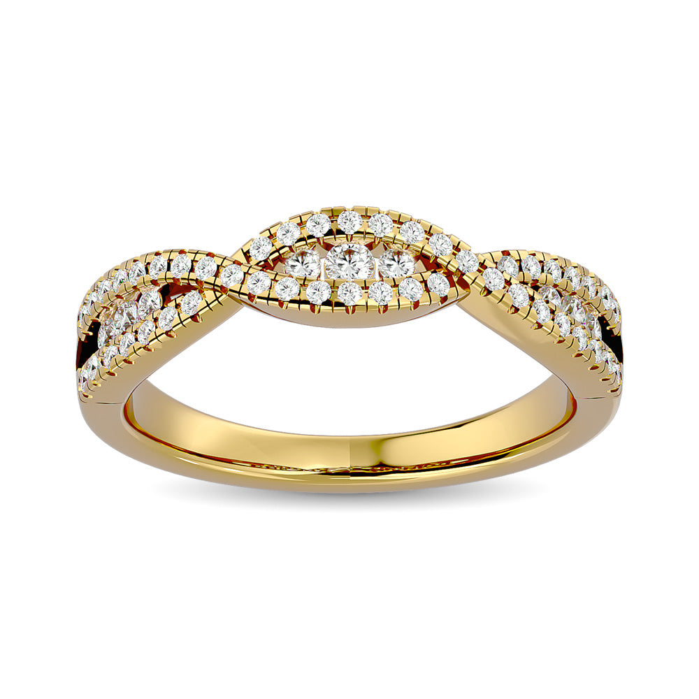 Diamond 1/3 ct tw Stackable band in 14K Yellow Gold