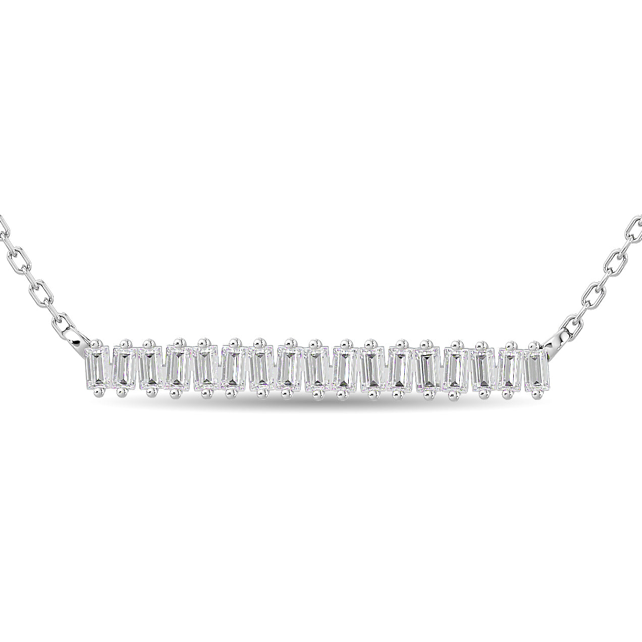 Diamond 1/5 Ct.Tw. Fashion Necklace in 14K White Gold