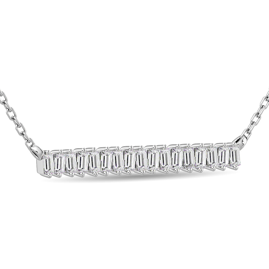 Diamond 1/5 Ct.Tw. Fashion Necklace in 14K White Gold