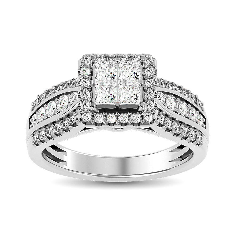 Diamond Engagement Ring 1 ct tw in 14K White Gold