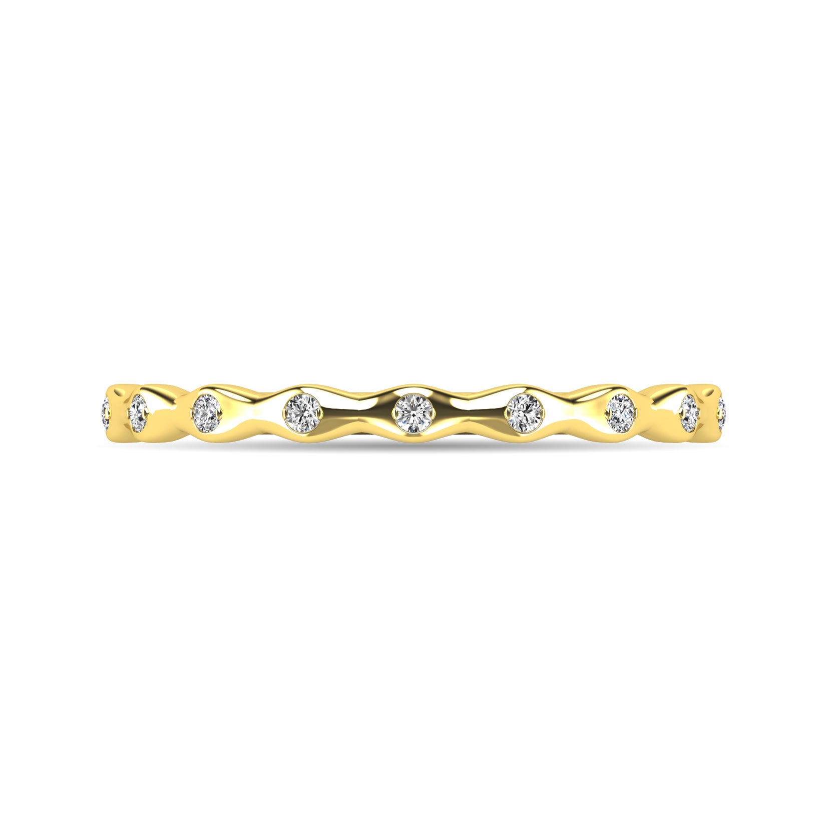 Diamond 1/10 ct tw Stackable Ring in 14K Yellow Gold