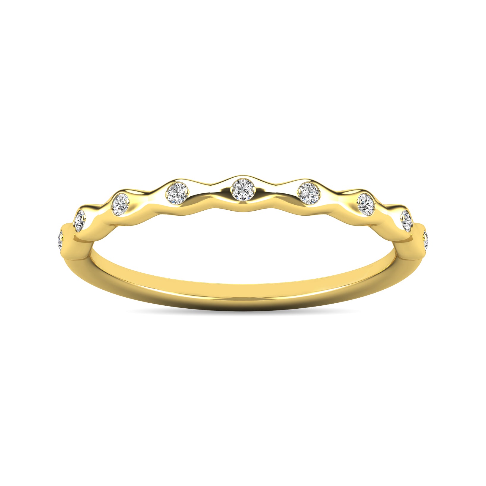 Diamond 1/10 ct tw Stackable Ring in 14K Yellow Gold