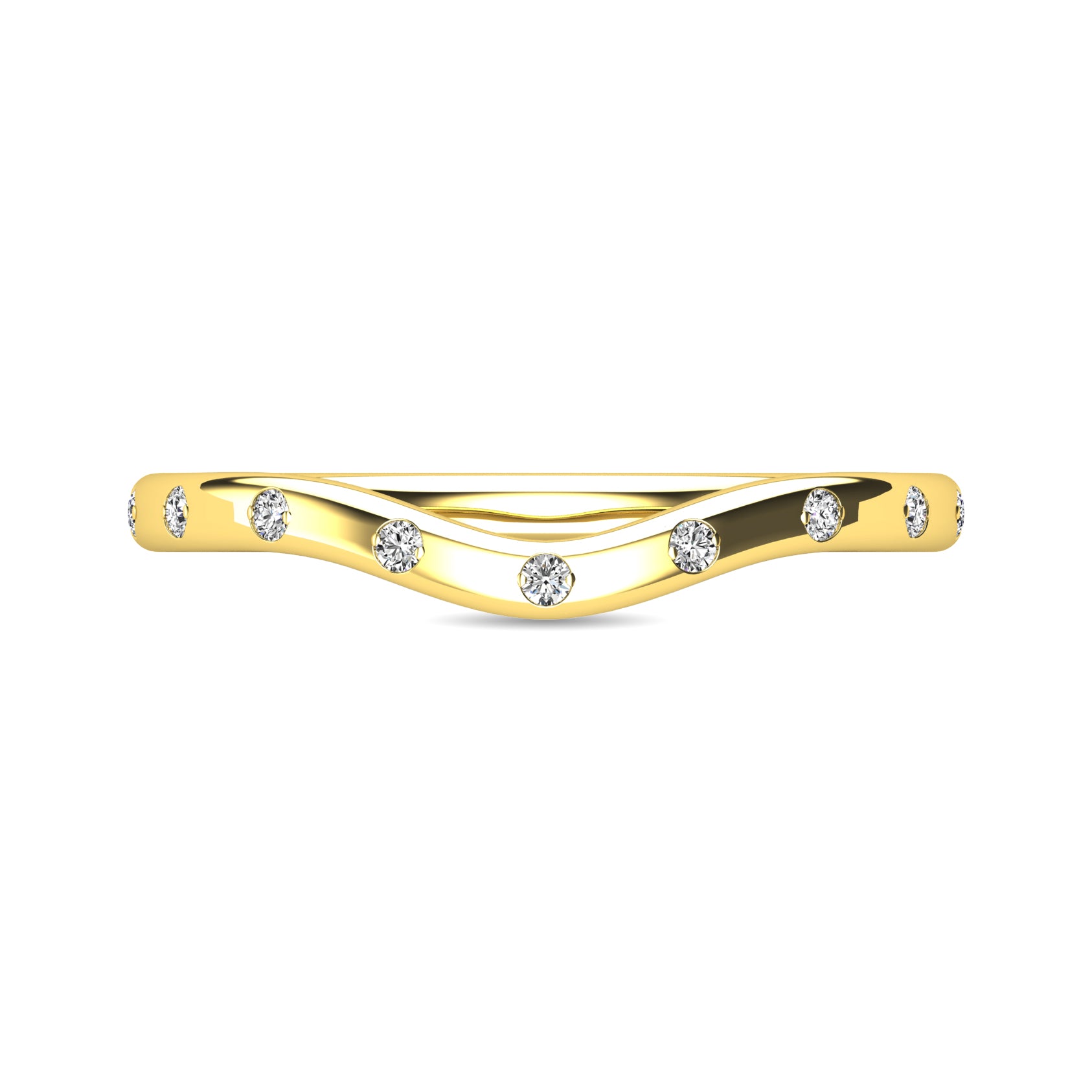 Diamond 1/10 ct tw Stackable Ring in 10K Yellow Gold