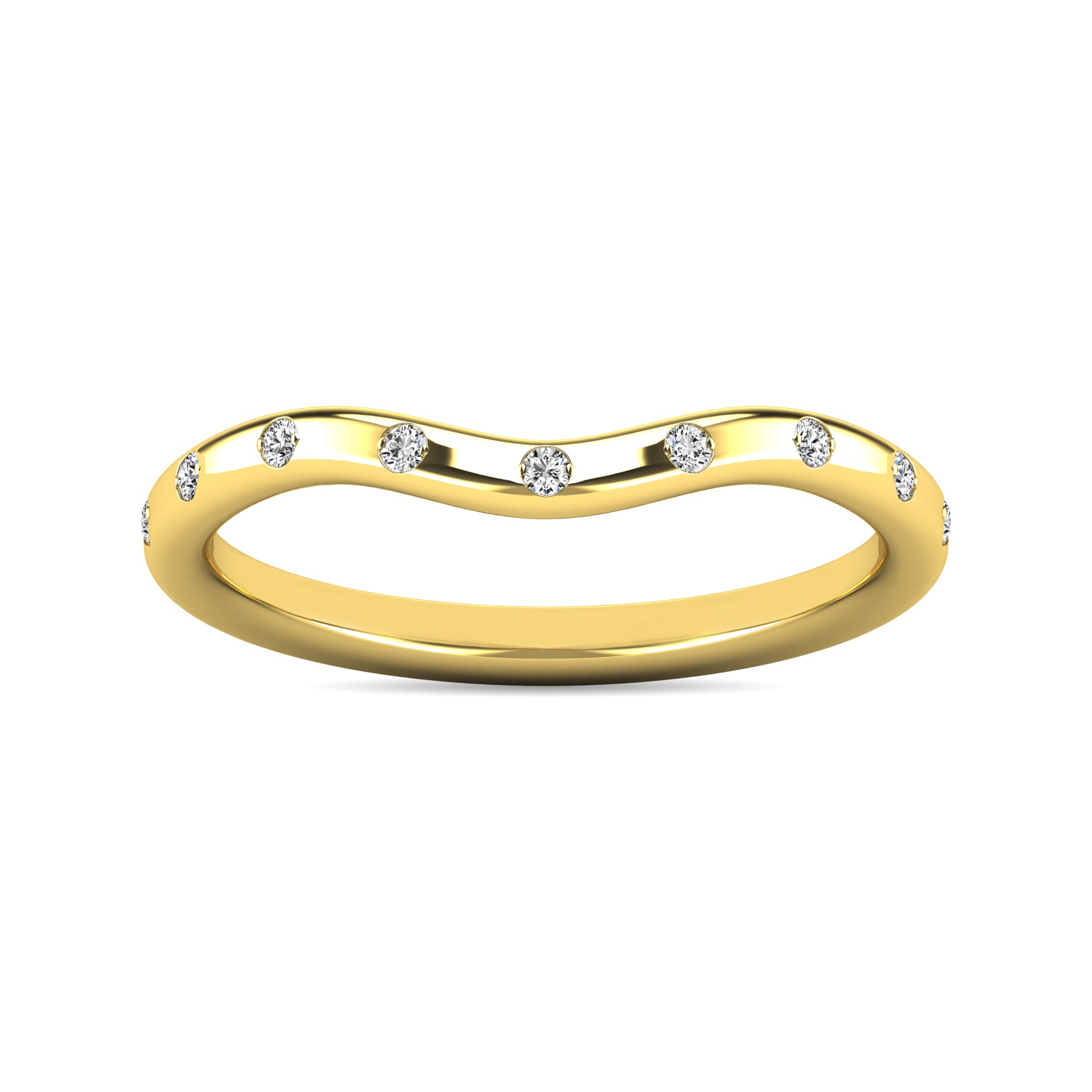 Diamond 1/10 ct tw Stackable Ring in 10K Yellow Gold