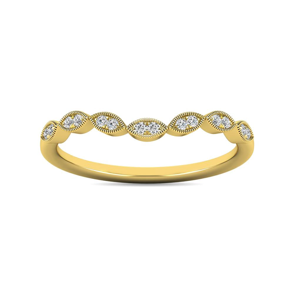 Diamond 1/20 ct tw Stackable Ring in 10K Yellow Gold