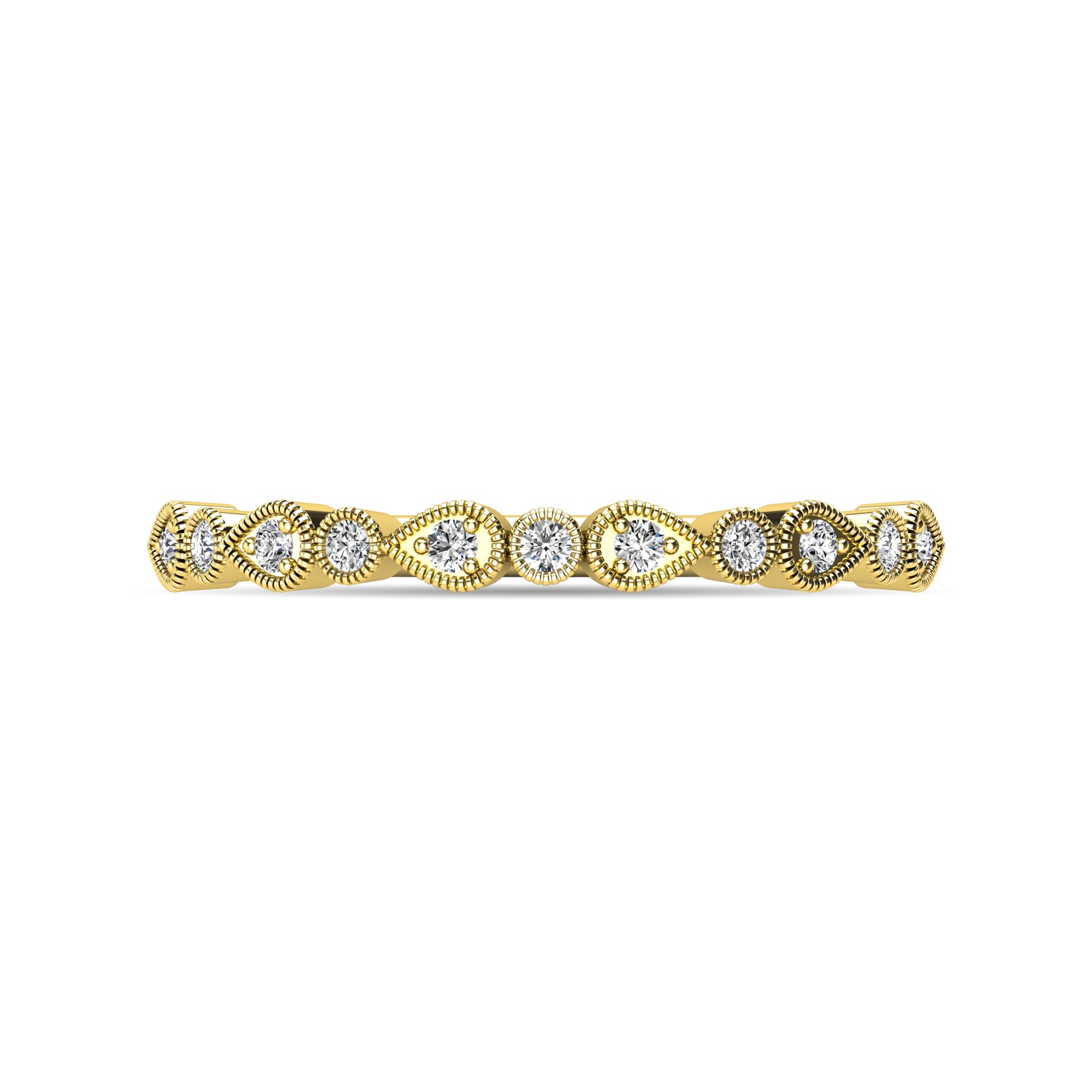 Diamond 1/10 ct tw Stackable Ring in 10K Yellow Gold