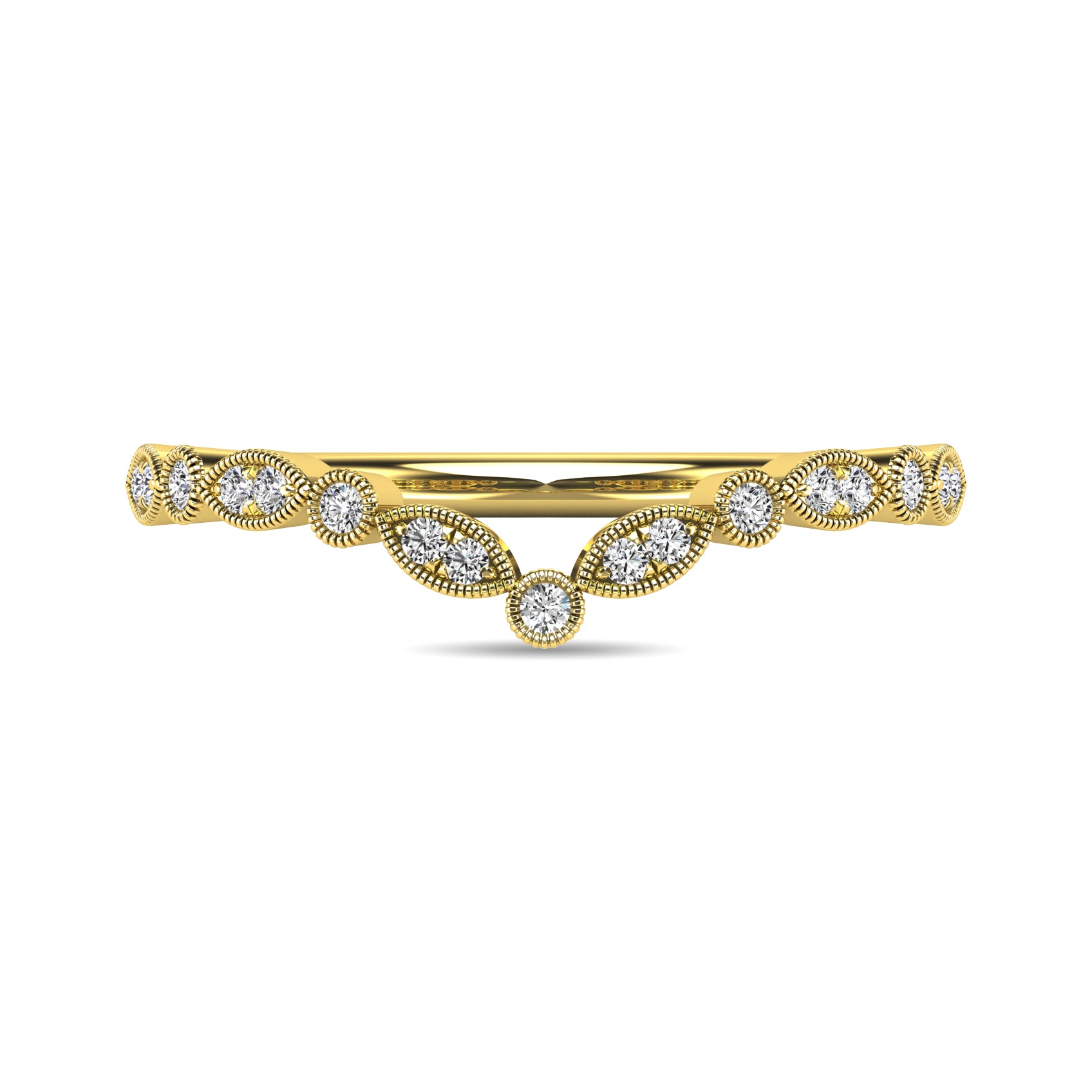 Diamond 1/10 ct tw Anniversary Band in 10K Yellow Gold