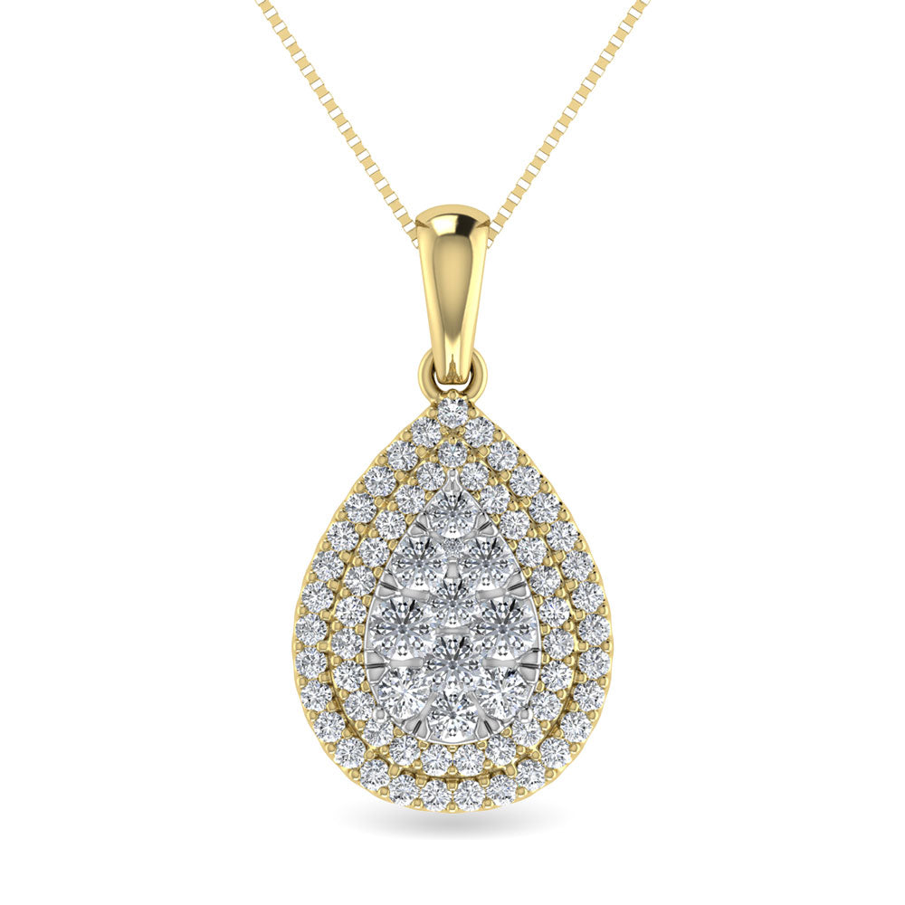 Diamond 3/4 Ct.Tw. Fashion Pendant in 14K Yellow Gold