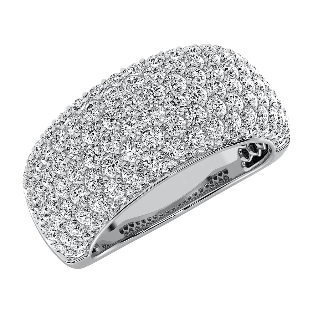 14K White Gold 2 Ct.Tw. Diamond Pave Set Fashion Band