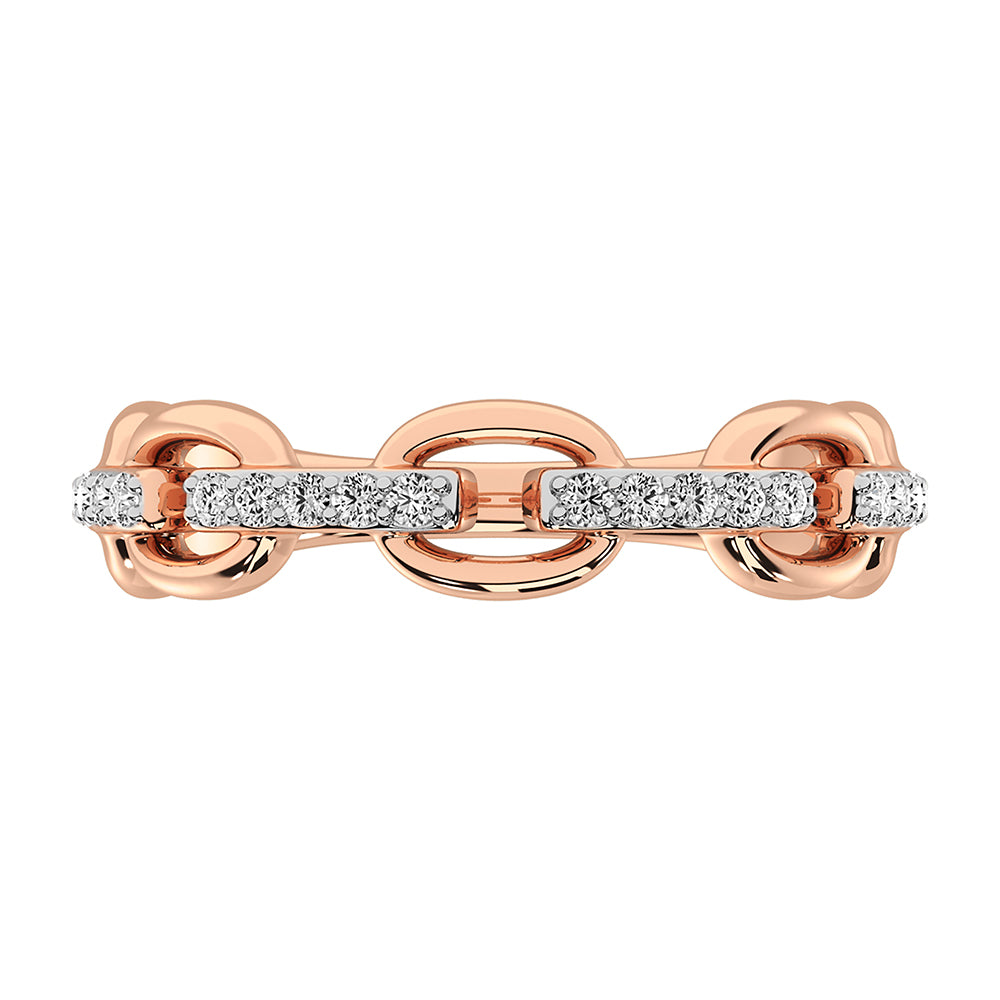 10K Rose Gold 1/5 Ct.Tw. Diamond Fashion Ring