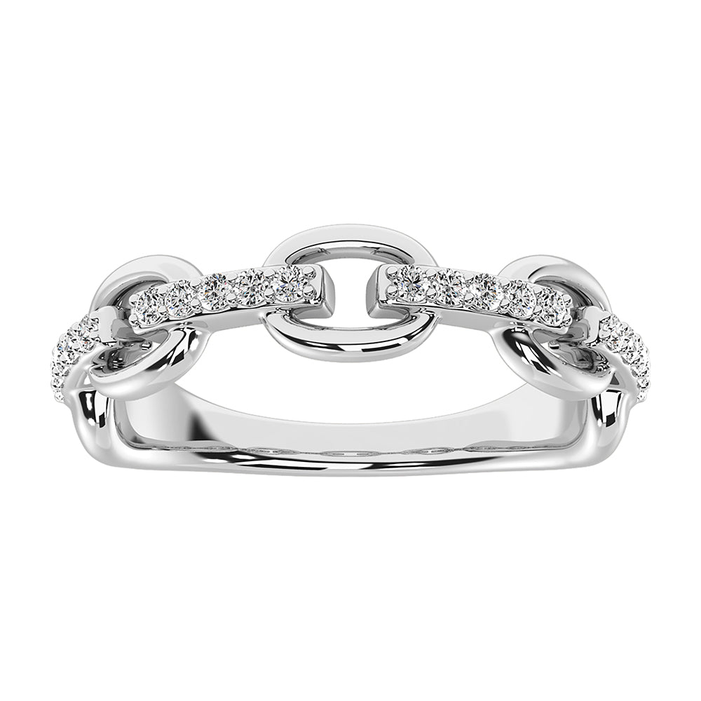 10K White Gold 1/5 Ct.Tw. Diamond Fashion Ring