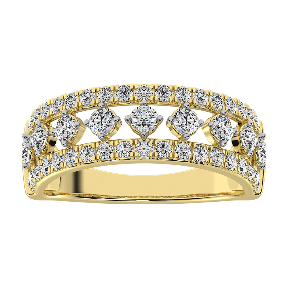 14K Yellow Gold 1 Ct.Tw. Diamond Fashion Band