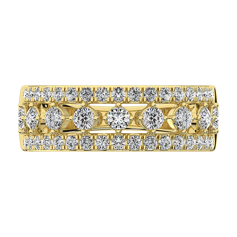 14K Yellow Gold 1 Ct.Tw. Diamond Fashion Band