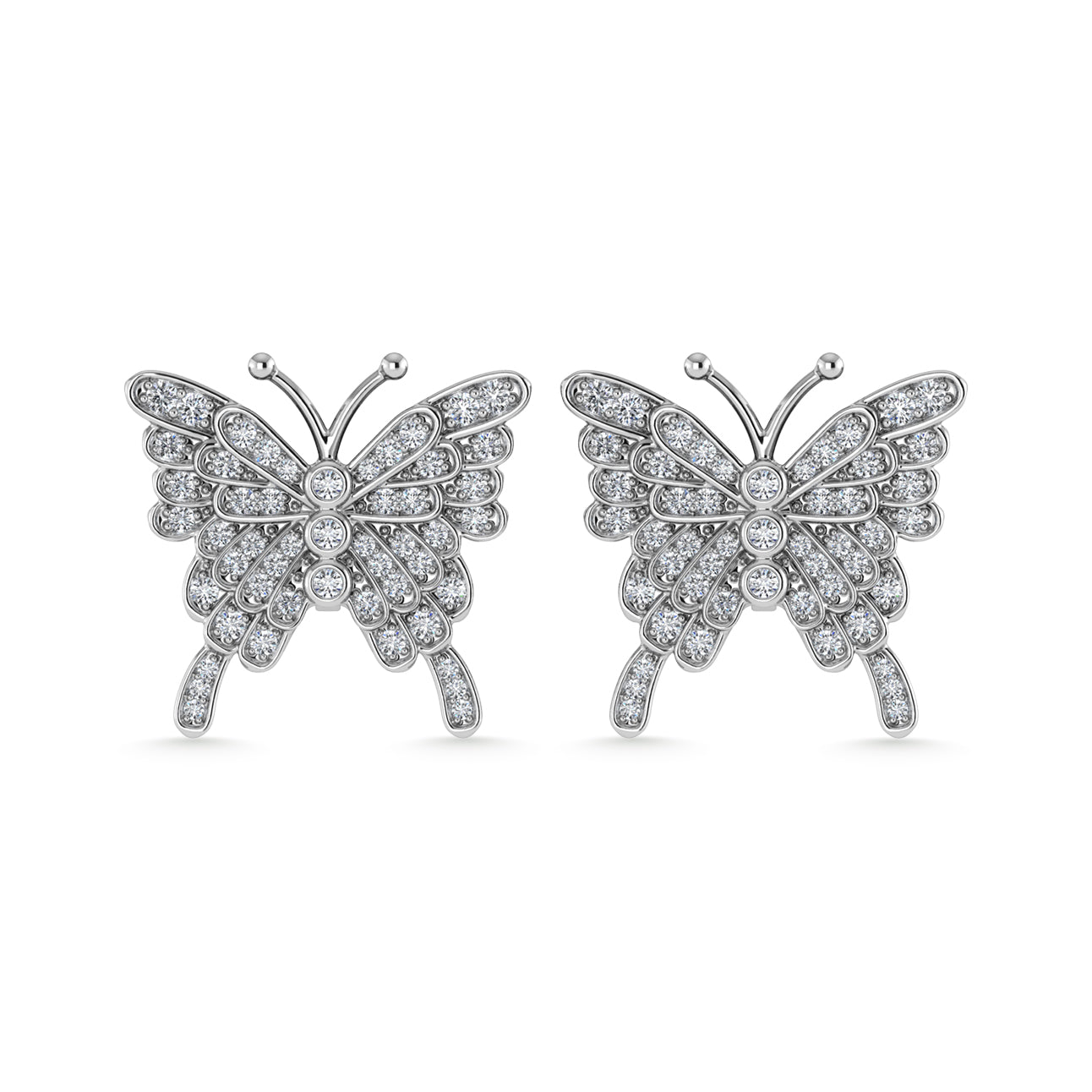 Diamond 1/3 Ct.Tw. Fashion Earrings in 10K White Gold