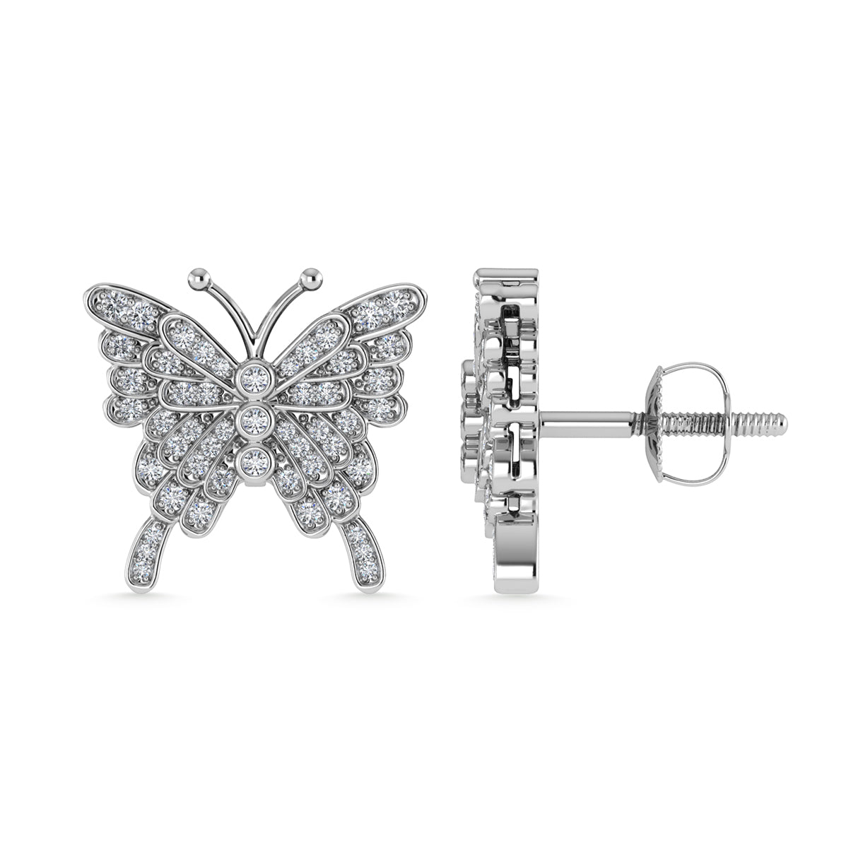 Diamond 1/3 Ct.Tw. Fashion Earrings in 10K White Gold