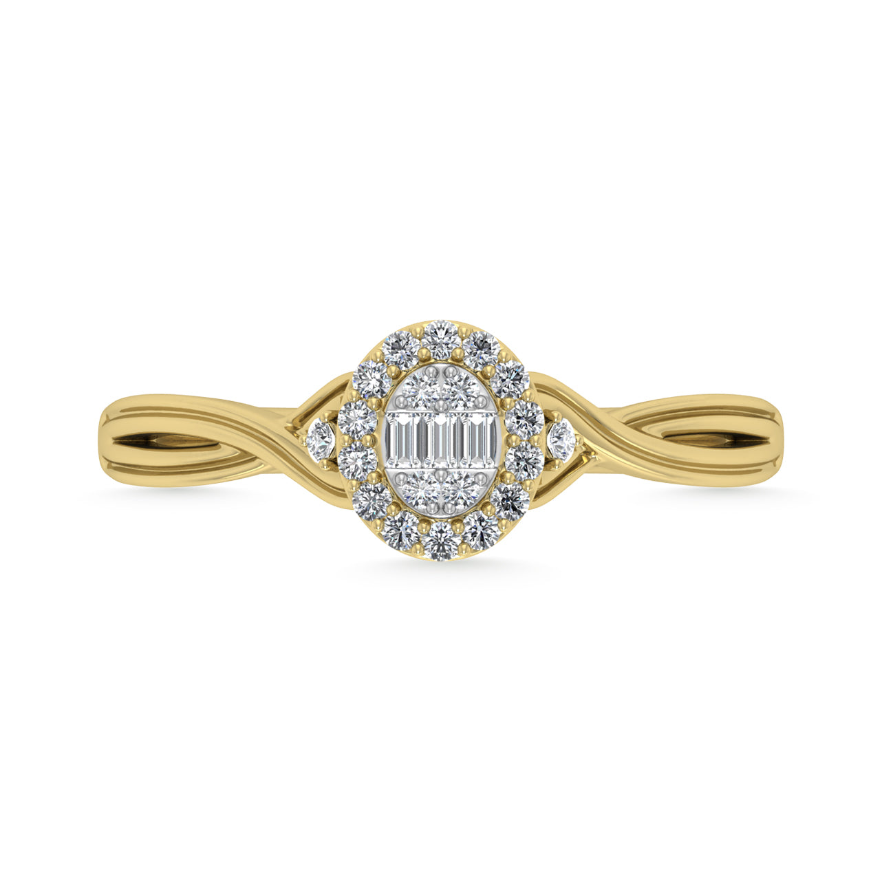 Diamond 1/8 Ct.Tw. Promise Ring in 10K Yellow Gold