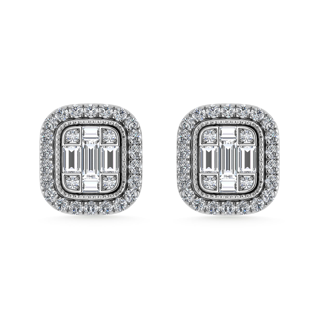 Diamond 3/8 Ct.Tw. Fashion Earrings in 10K White Gold