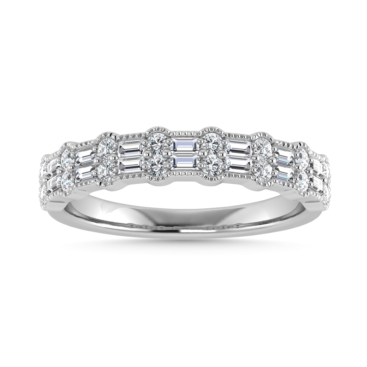 Diamond 1/2 Ct.Tw. Fashion Band in 14K White Gold