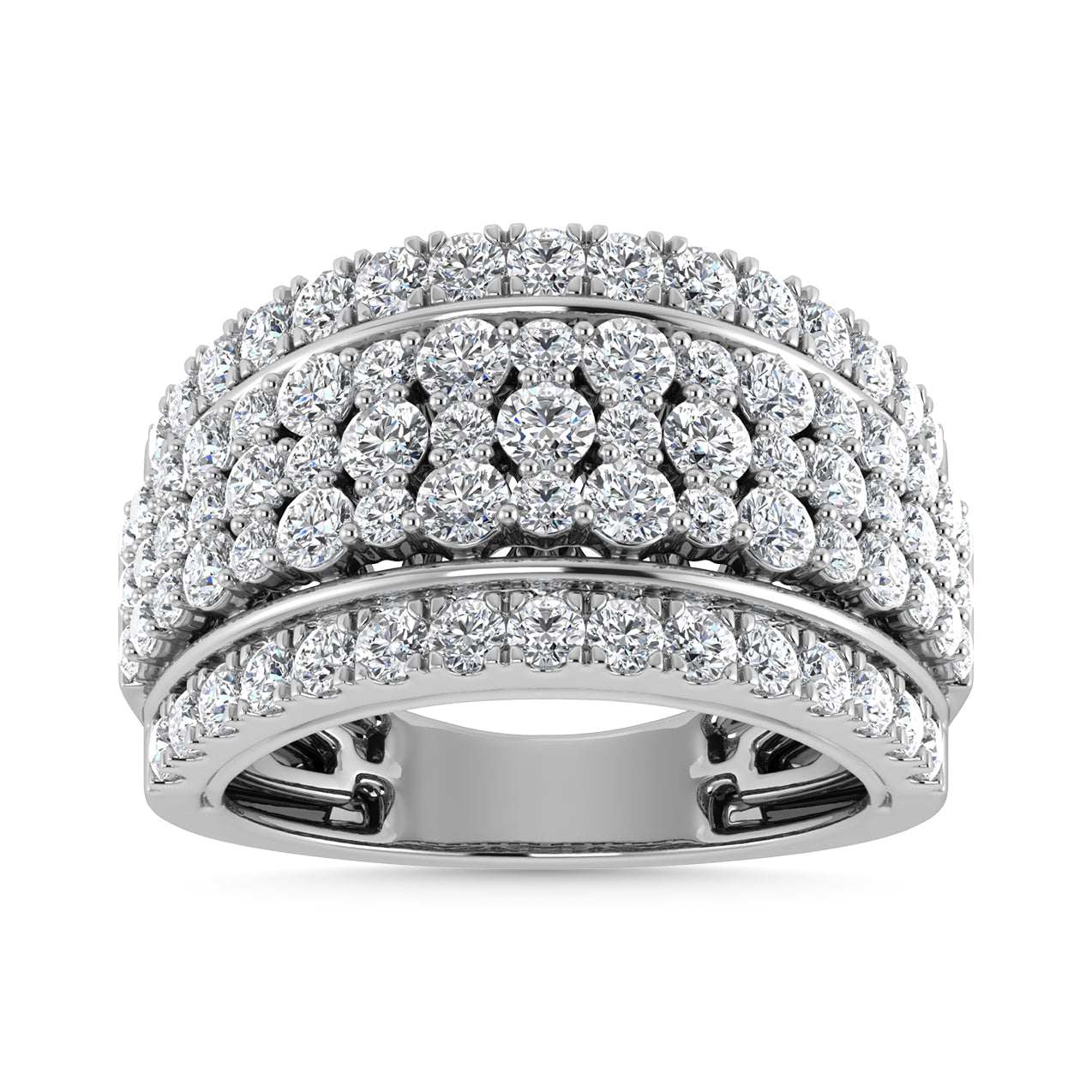 Diamond 2 Ct.Tw. Fashion Ring in 14K White Gold