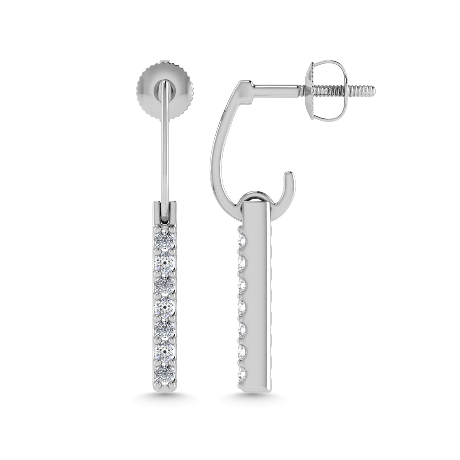 Diamond 1/4 Ct.Tw. Dangler Earrings in 10K White Gold