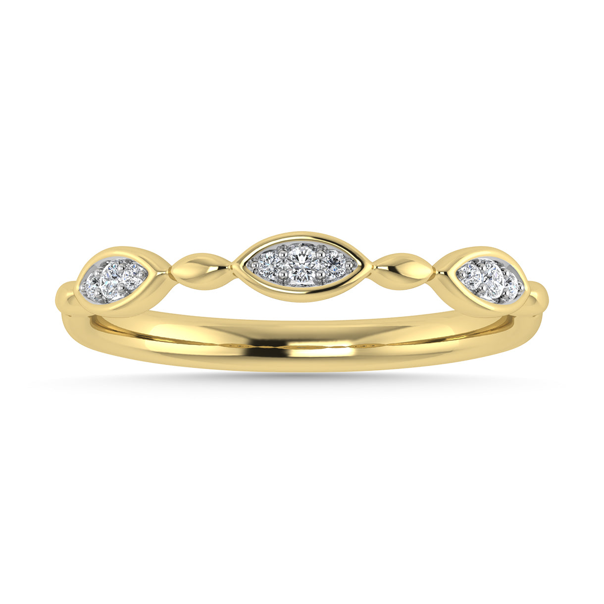 Diamond 1/20 Ct.Tw. Stack Band in 10K Yellow Gold