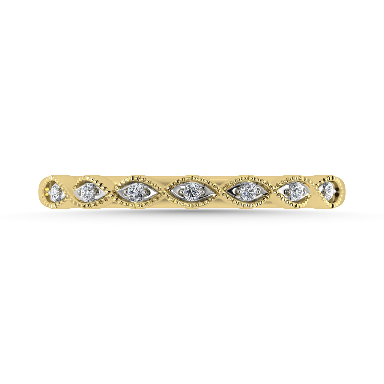 Diamond 1/20 Ct.Tw. Stack Band in 10K Yellow Gold