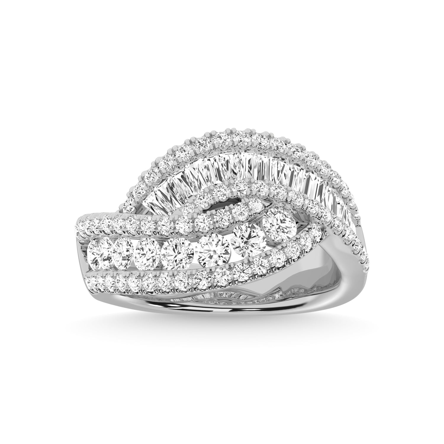 14K White Gold Diamond 1 3/4 Ct.Tw. Fashion Ring