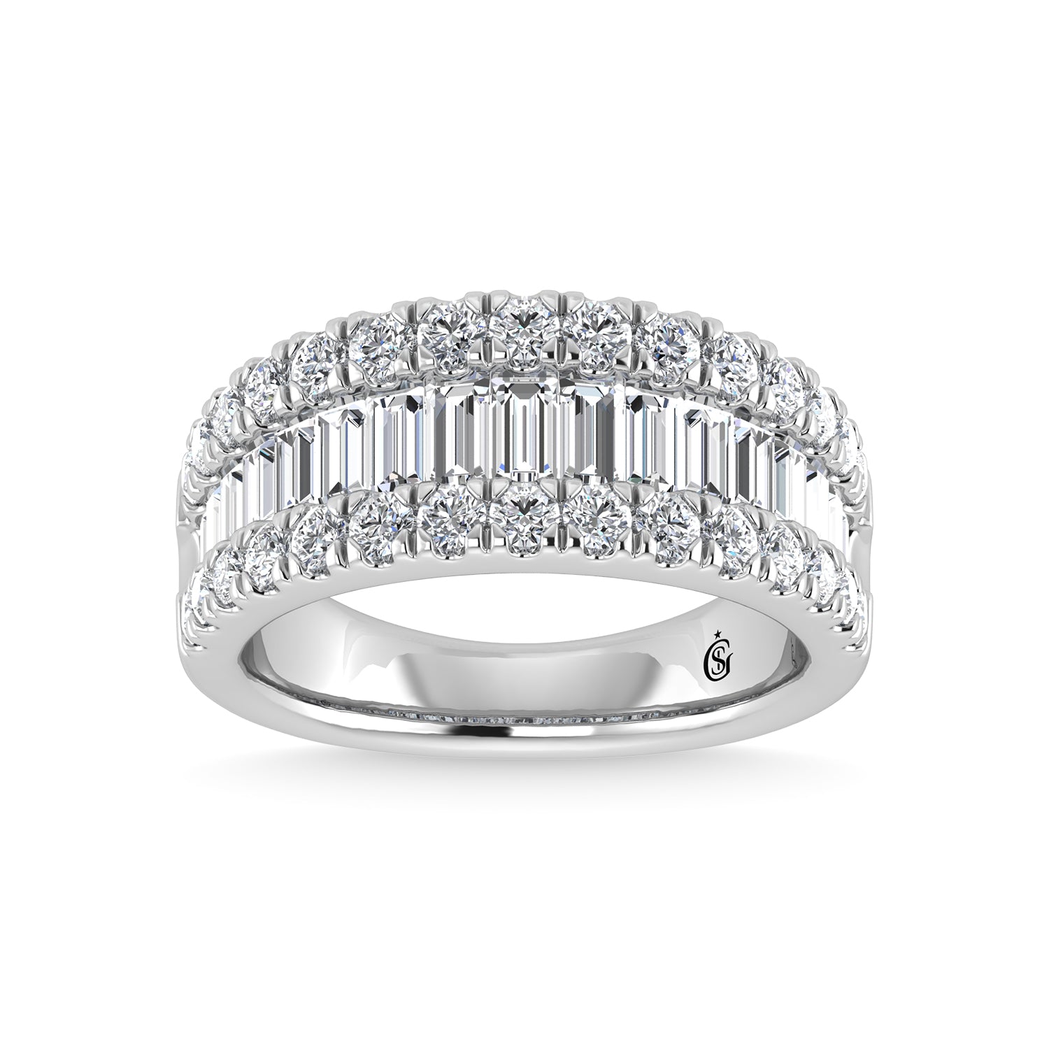 Diamond 1 7/8 Ct.Tw. Fashion Band in 14K White Gold