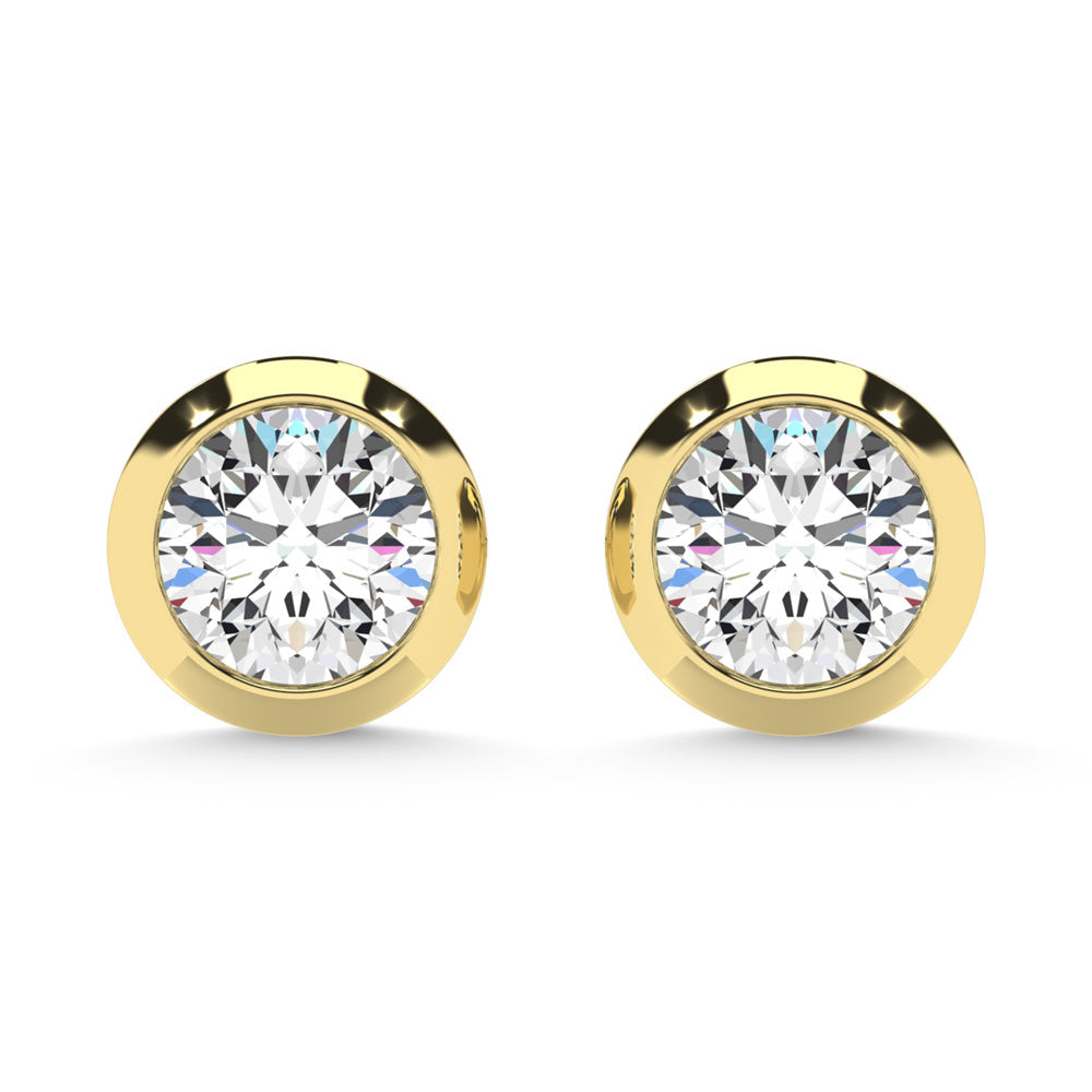 10K Yellow Gold Lab Grown Diamond 1/5 Ct.Tw. Solitaire Earrings